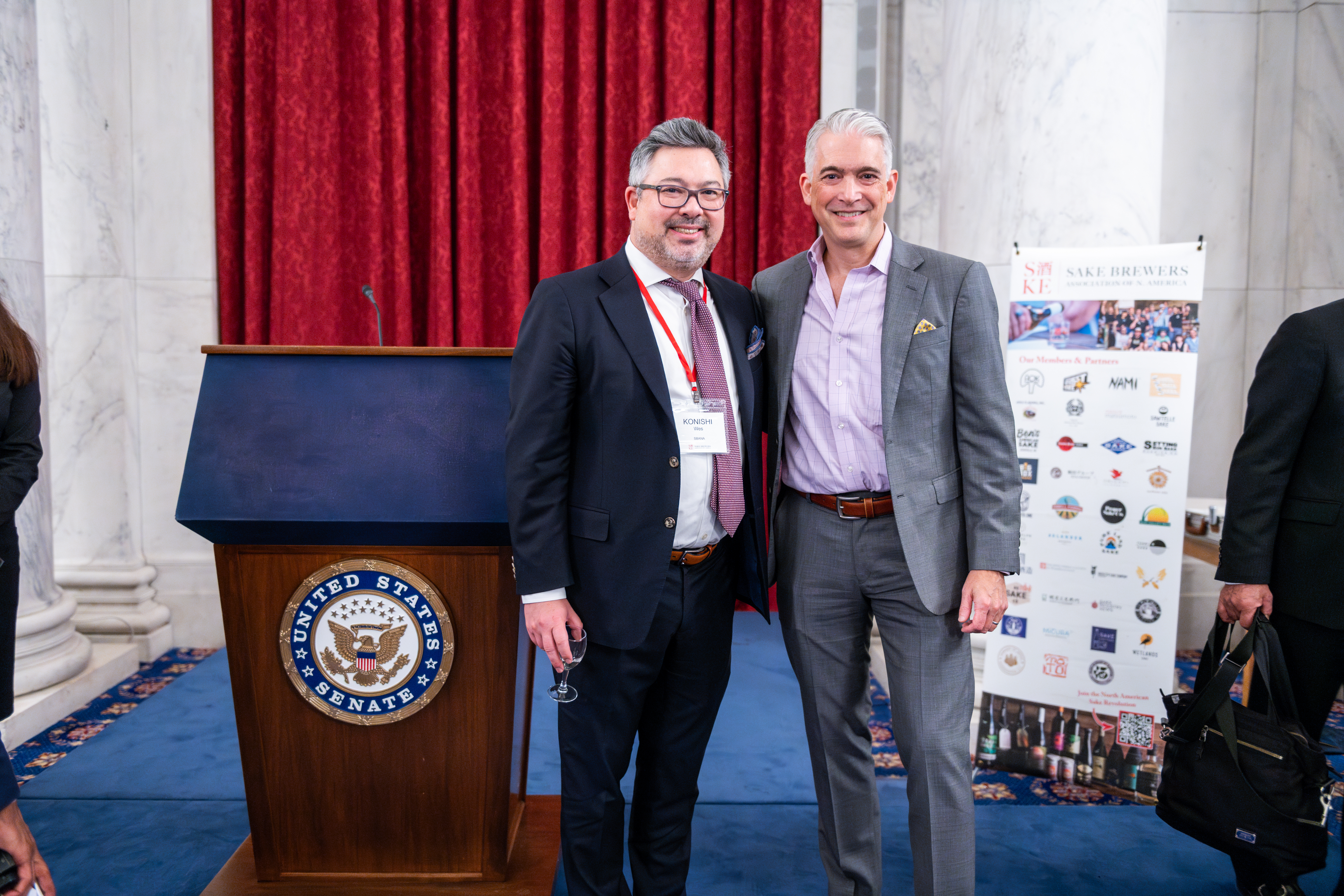 Capitol Hill Sake Reception - Weston Konishi and J.R. Smith